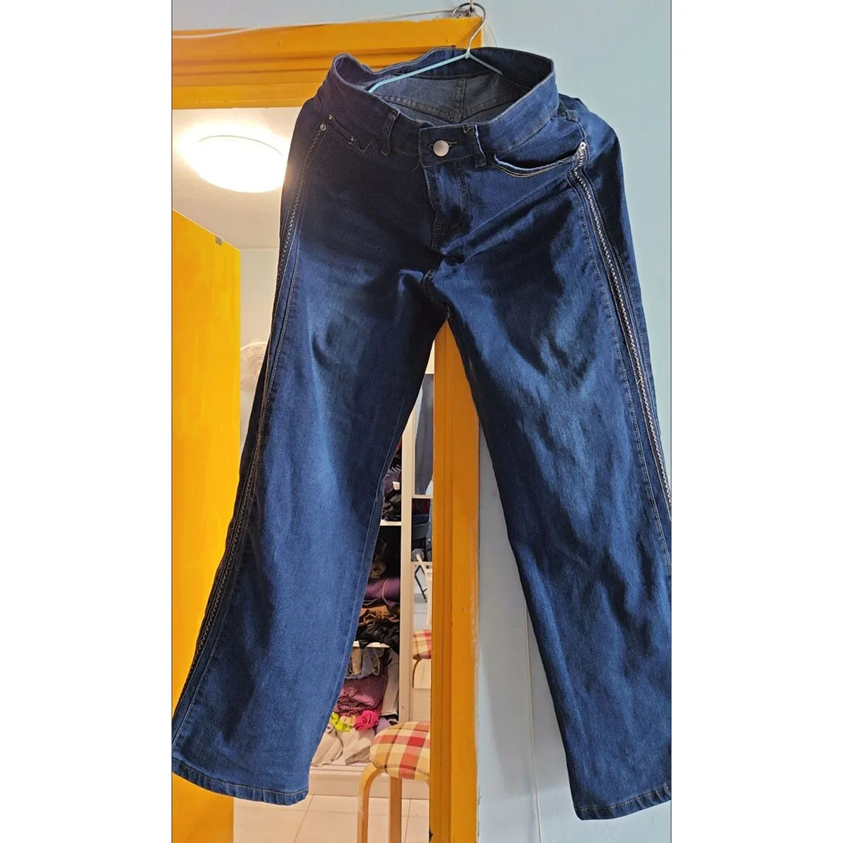 韓国レディースレジャージーンズズボン秋冬フェミニン大きいサイズ 6XL デニムパンツ女性の新しいハイウエストカウボーイパンタロン