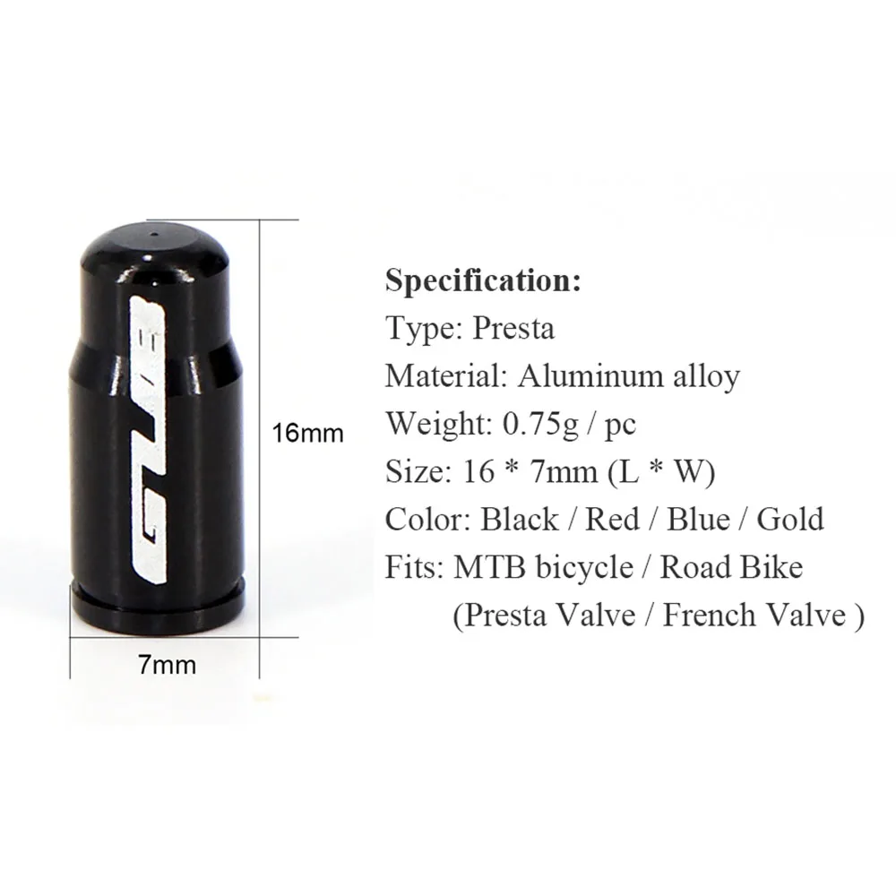 RISK Road Bicycle Valve Nut With Washer 2 Valve Cap Set MTB Road Bike Presta Tire Valve Fixed Nut Cycling Protection Accessories