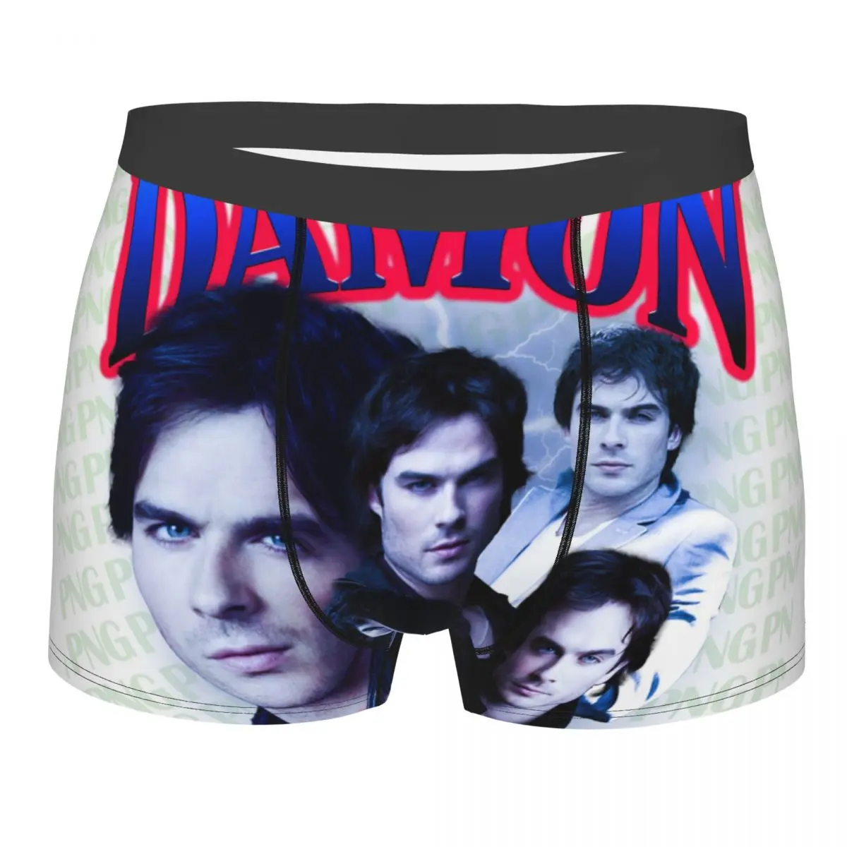 Custom Male Fashion Damon Salvatore Underwear Boxer Briefs Men Stretch Shorts Underpants