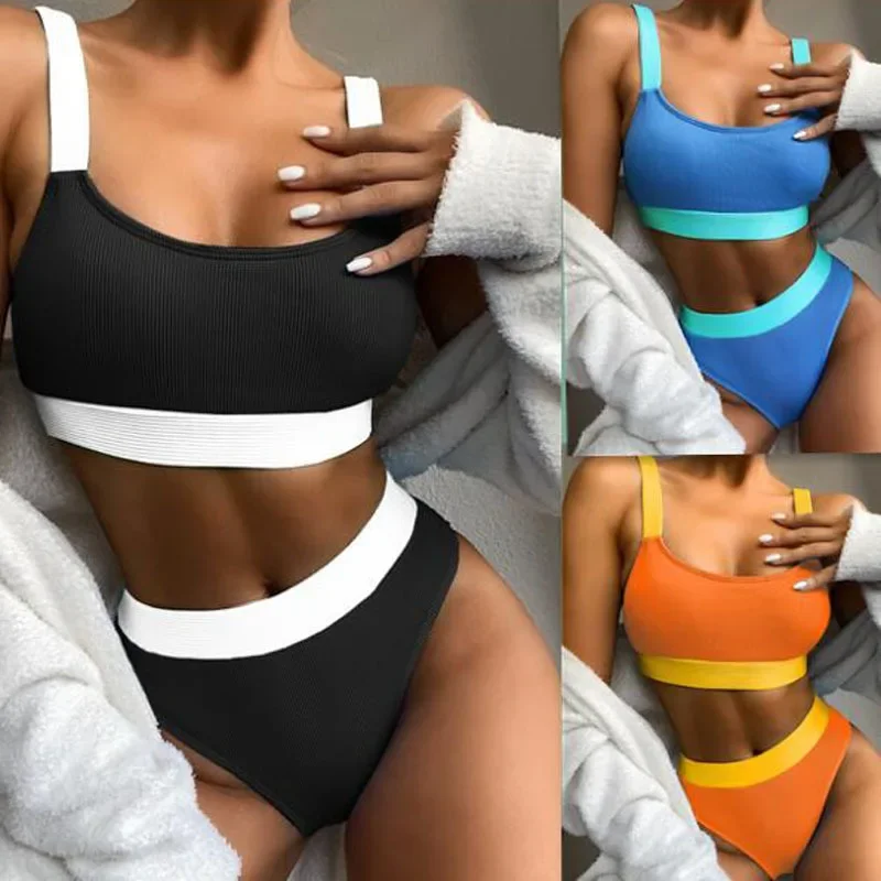 

Сексуальный однотонный женский купальник-бикини, горячее весеннее новое поступление, горячая распродажа сезона из материкового Китая AE, запасной бренд Unbrande