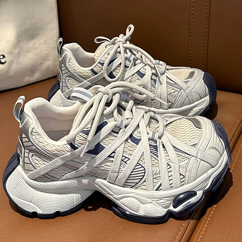 6cm height-increasing thick-soled small women's shoes, lightweight and versatile casual sports mountaineering shoes