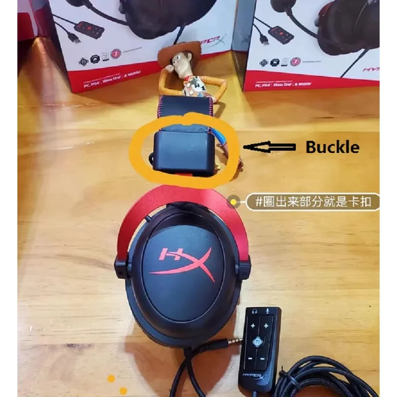 استبدال عقال البلاستيك المفصلي مشبك ل Kingstone HyperX يمكن ألفا/ألفا S/Cloud II سماعة الألعاب عقال إصلاح أجزاء