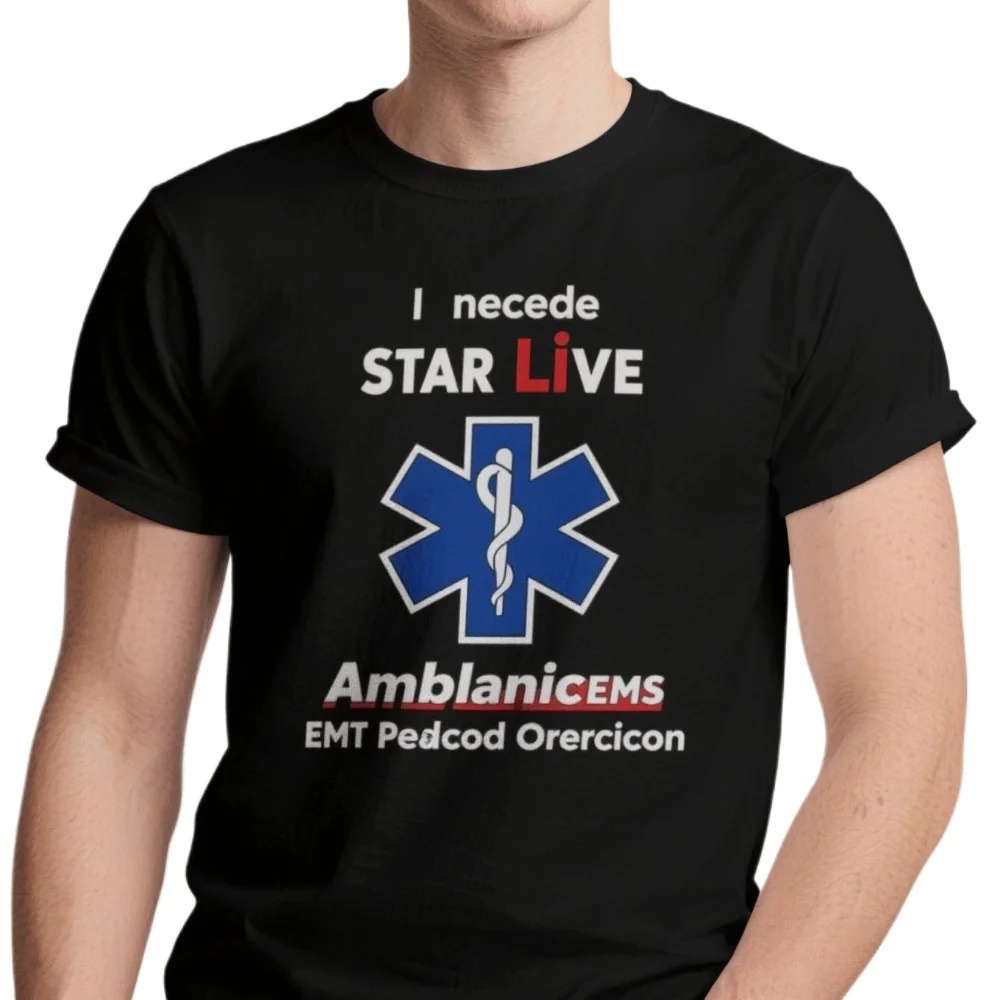 

Star of Life Ambulance EMS EMT Paramedic Occupational T-Shirt. Summer Cotton Short Sleeve O-Neck Unisex T Shirt New S-3X