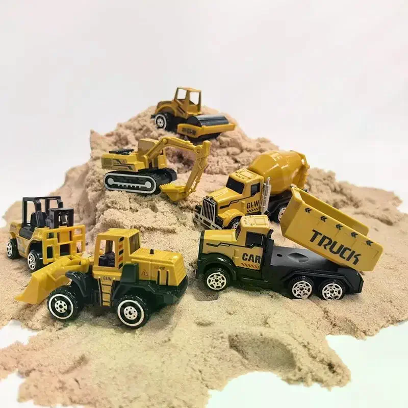 

Crane Truck Car Set Parking Lot Toys Alloy Engineering Vehicle Tractor Excavator Boy Construction For Children Birthday Gift