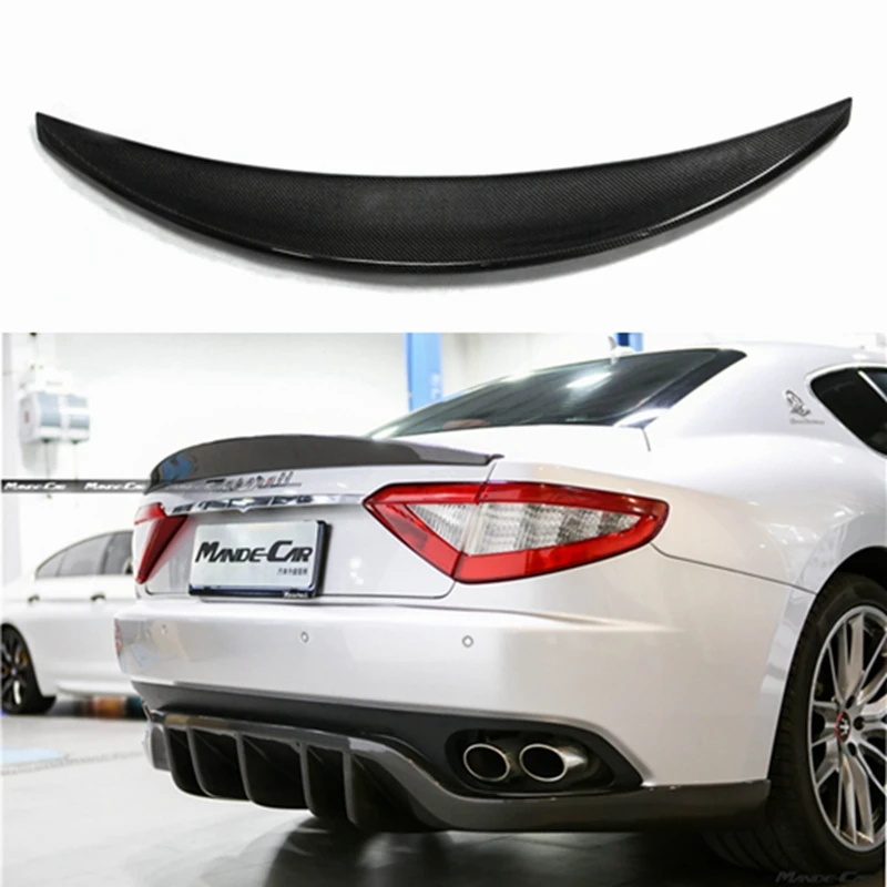 

For Maserati GranTurismo Coupe 2-door 2008 - 2010 Carbon fiber Rear Spoiler Trunk wing