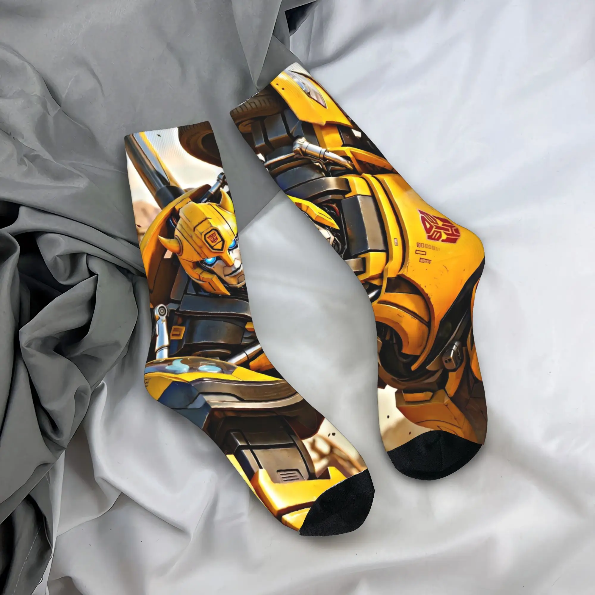 Men Socks Cool T-Transformers  Stockings Winter Trendy Comfortable Socks Pattern Running Anti Bacterial Socks