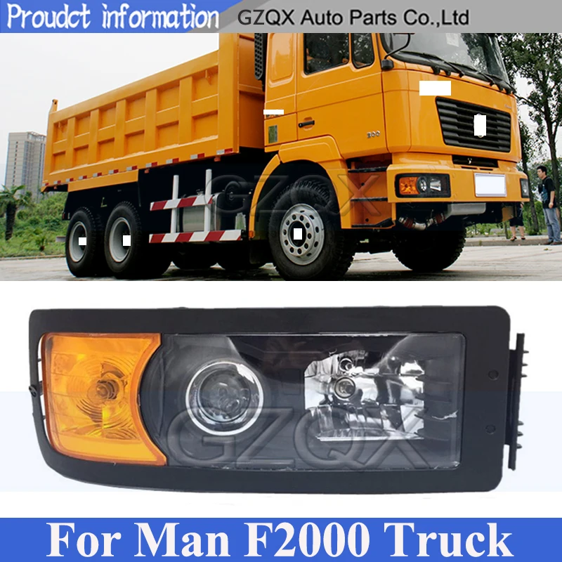 

CAPQX Front Bumper Head Light Head Lamp For Man F2000 Truck Headlamp Headlight Front Trun Signal Light