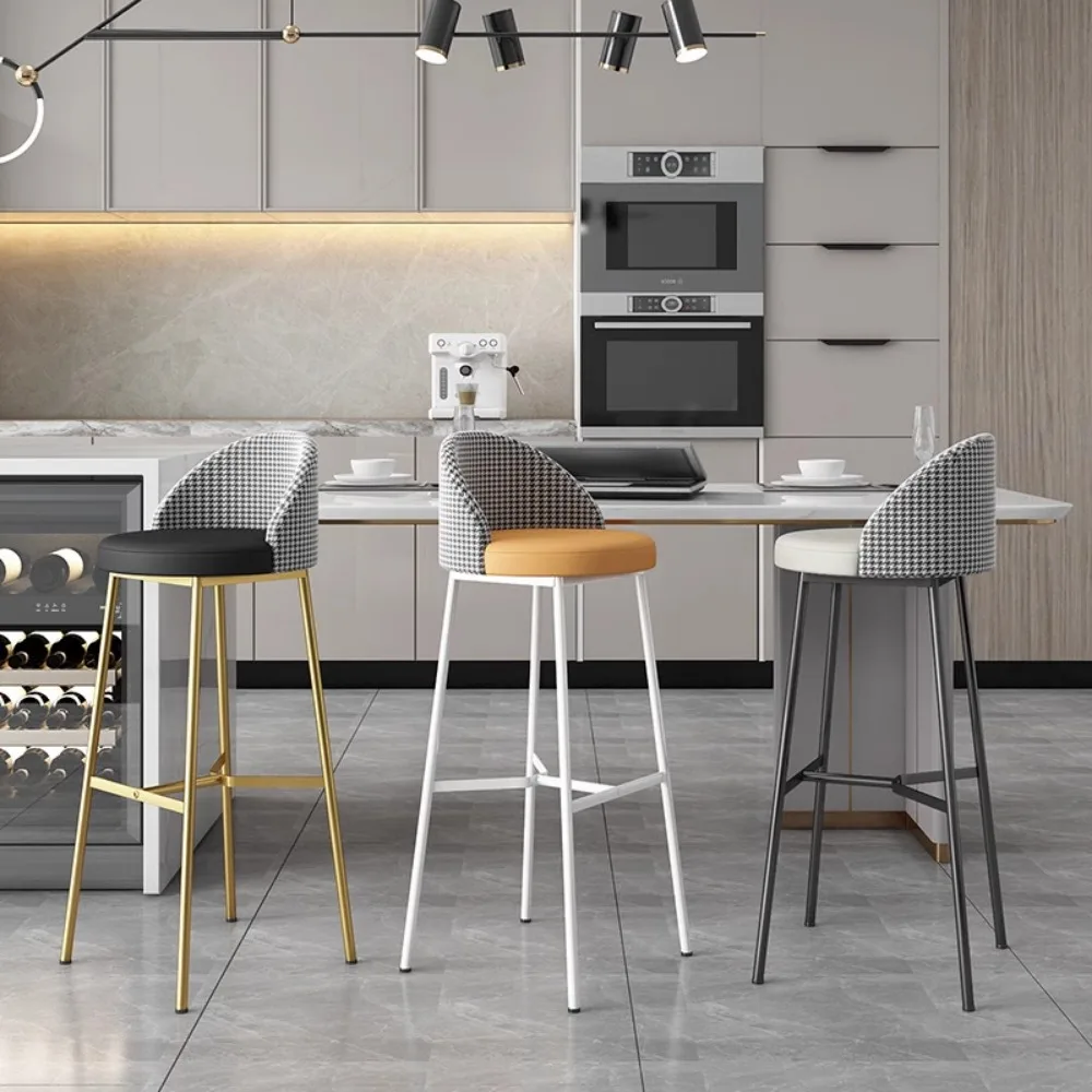 Mobili da bar Sgabelli Bancone da cucina Sedia nordica Chaise Sgabello di lusso di metà secolo Casa moderna ed ergonomica per il trucco Step Banks alti