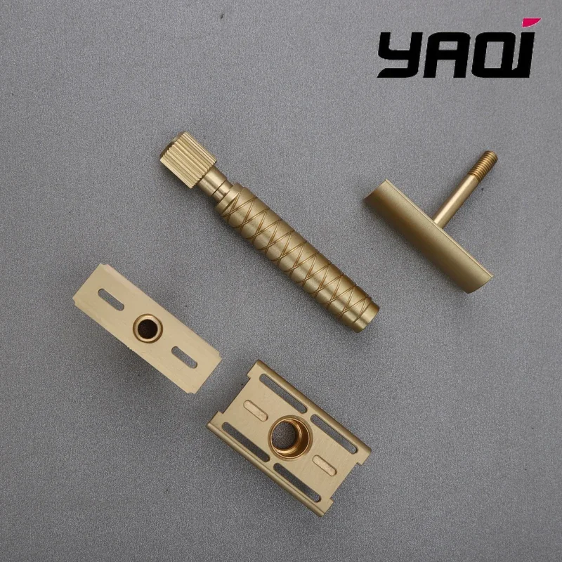 2026 Yaqi 100% Brass Material Adjustable The Final Cut - Brass V2 Safety Razor Collectibles Birthday Gift For Boyfriend view 6