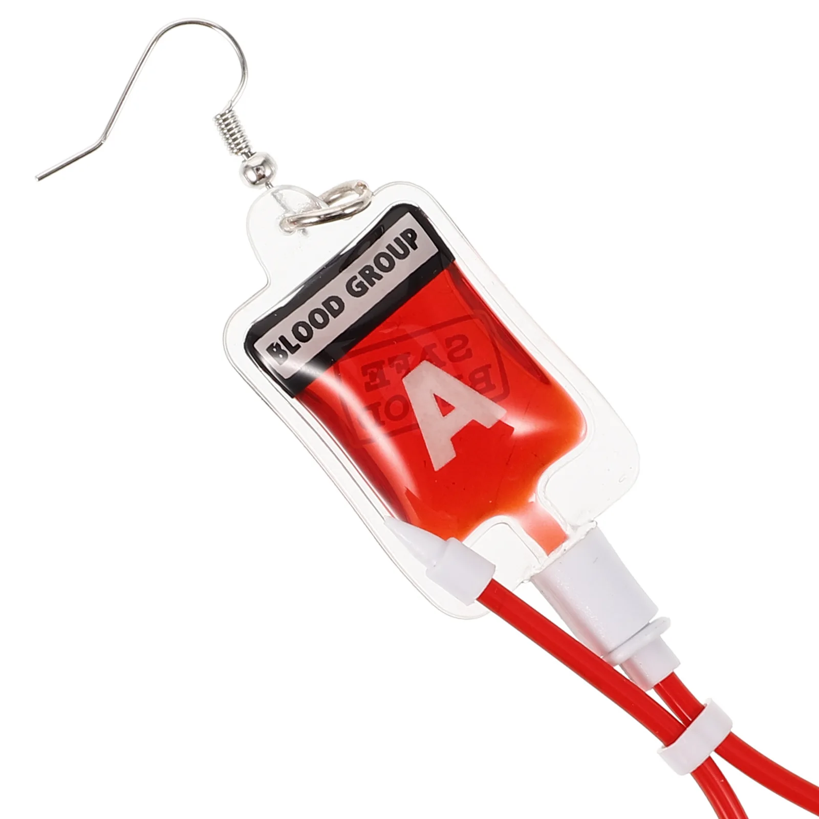 Simulated Plasma Earrings Dangle Faux Red Liquid Plastic Fashion Accessories for Women Sweet Cool Style Novelty