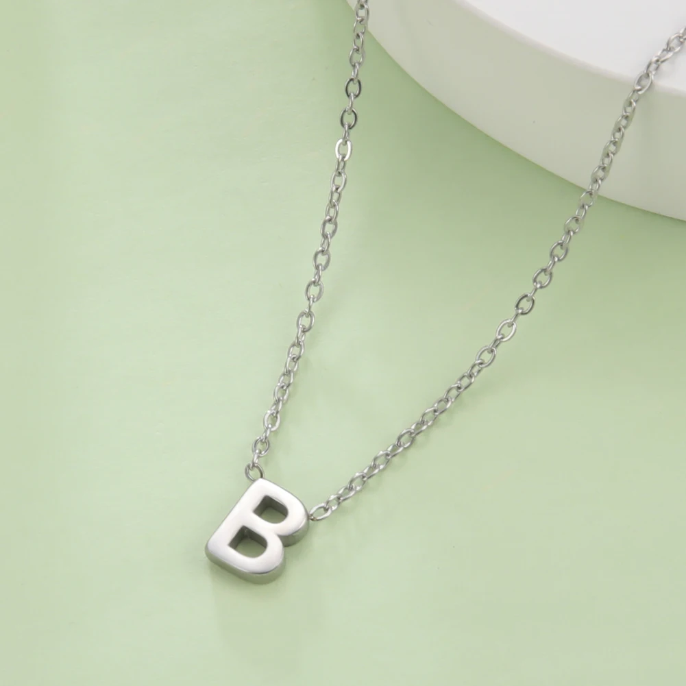 Cazador Minimalistische Initial A-Z Buchstaben Halskette für Frauen Alphabet Edelstahl Halsband Ketten Schmuck Geburtstagsgeschenk Großhandel – Detail 13