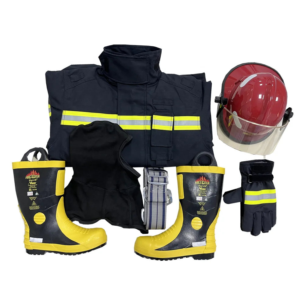 ANBEN FIRE Aramid made Fireproof FireFighter Equipment firefighter suit nomex