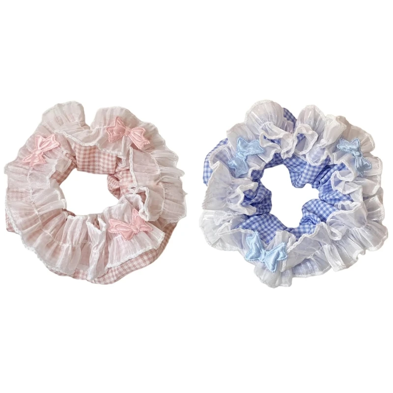 Princess Scrunchies Multi Layer Hair Tie Bowknot Hair Rings Enchanting Multi Layer Hair Tie Hair Rope for Girl