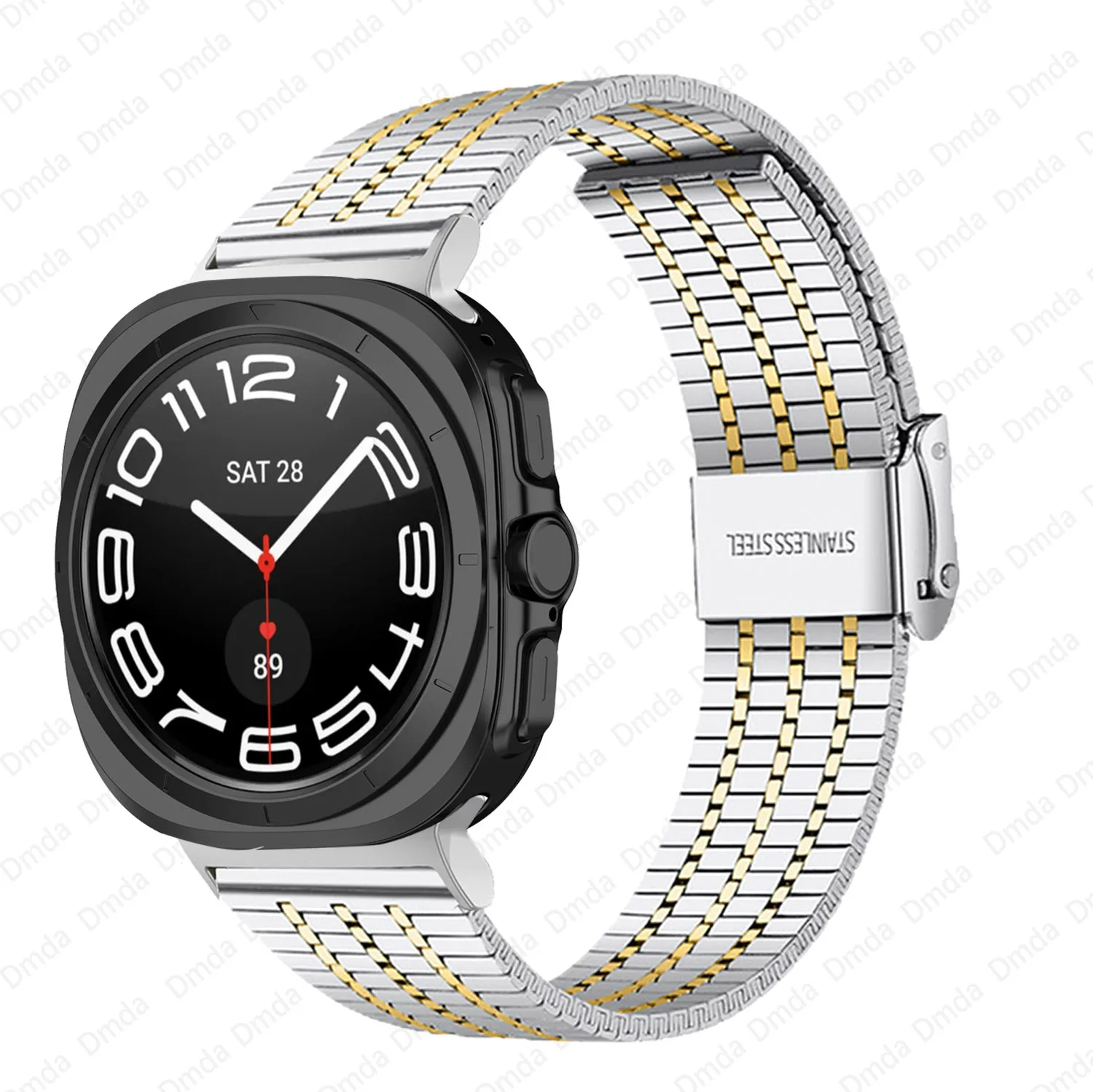 Cinturino per orologio in rete intrecciata Milanese per Samsung Galaxy Watch 7 Ultra 47MM cinturino in metallo in acciaio inossidabile Correa Watch7