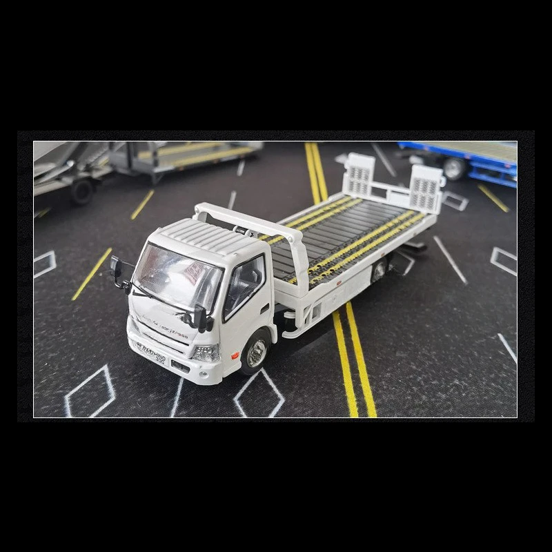 New Product Diecast 1/64 Engineering Trailer Diecast Model Car Collect Ornaments Real Car Model