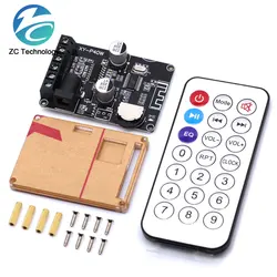 Bluetooth 5.0 Stereo Audio Power Amplifier Board 40Wx2 Bluetooth Receiver DC 12/24V Supply XY-P40W