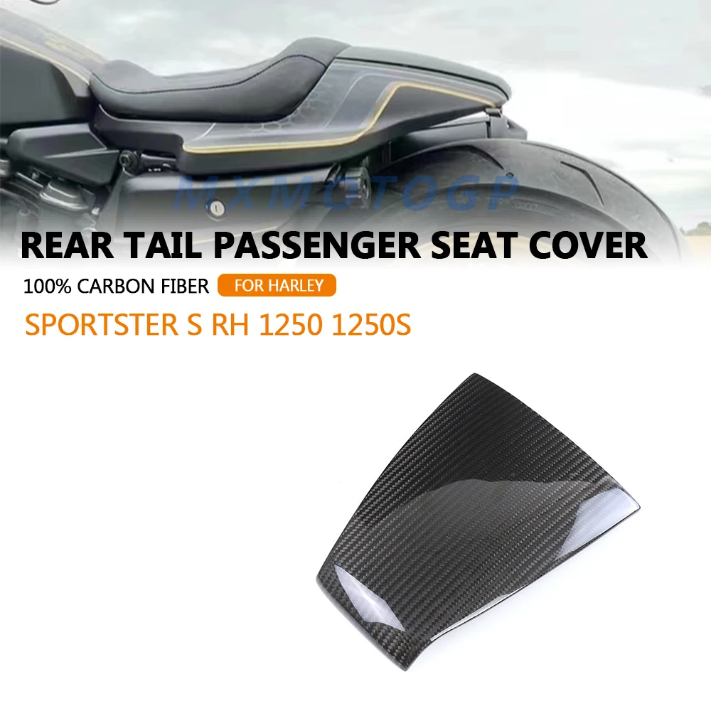 

For Harley Sportster S RH 1250 1250S 2021 2022 2023 Carbon Fiber Rear Tail Passenger Seat Cover Fairing Motorcycle Accessories