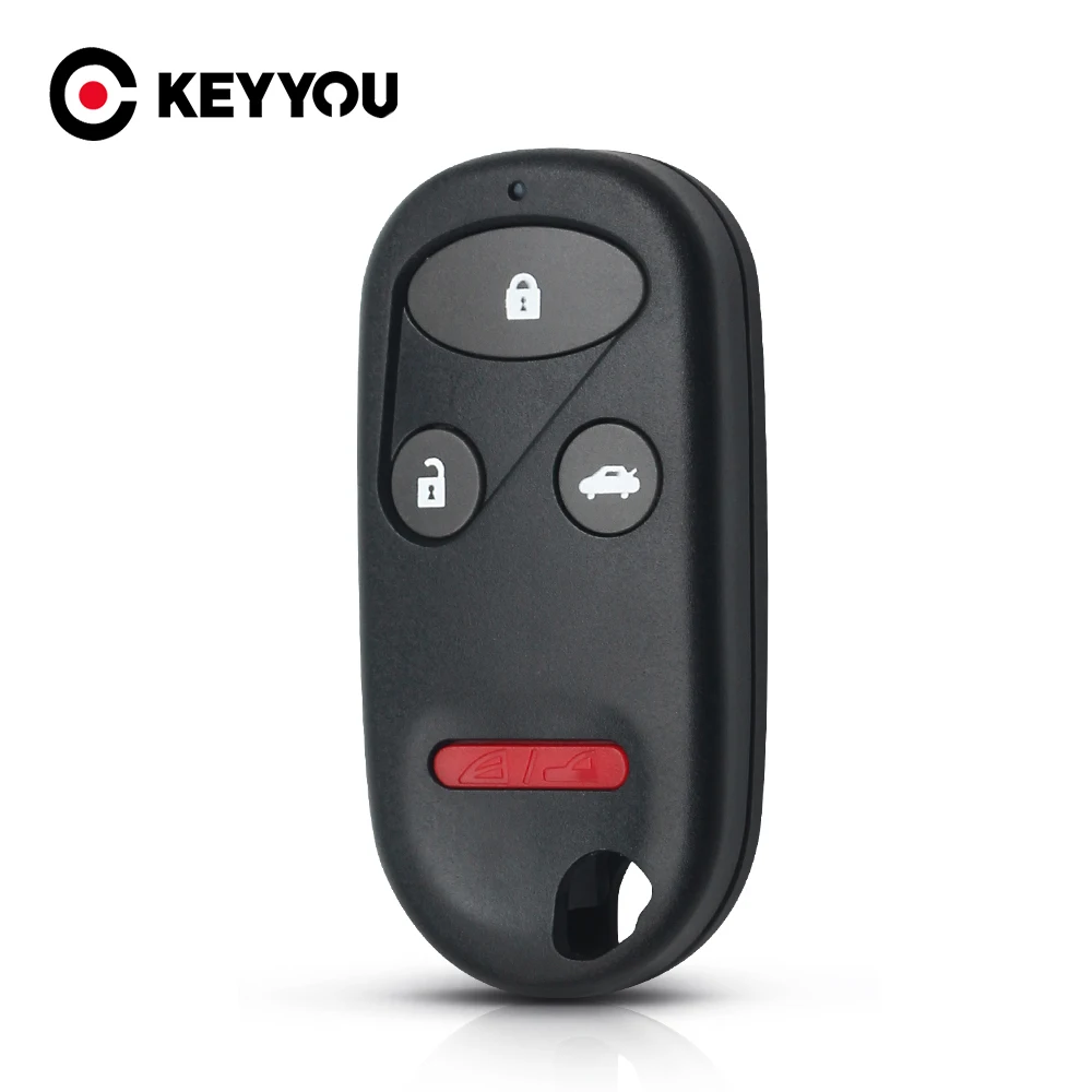 KEYYOU copertura a conchiglia per chiave a distanza per Auto a 4 pulsanti per Honda Accord CRV S2000 Civic Odyssey Key Fob Case