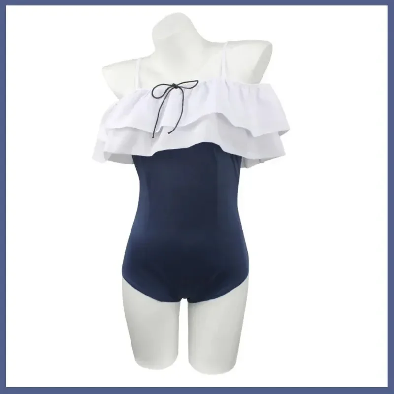 لعبة الرسوم المتحركة الأزرق الأرشيف Tsukiyuki Miyako تأثيري حلي الصيف بيكيني بذلة شعر مستعار امرأة مثير ملابس السباحة الشاطئ حفلة البدلة