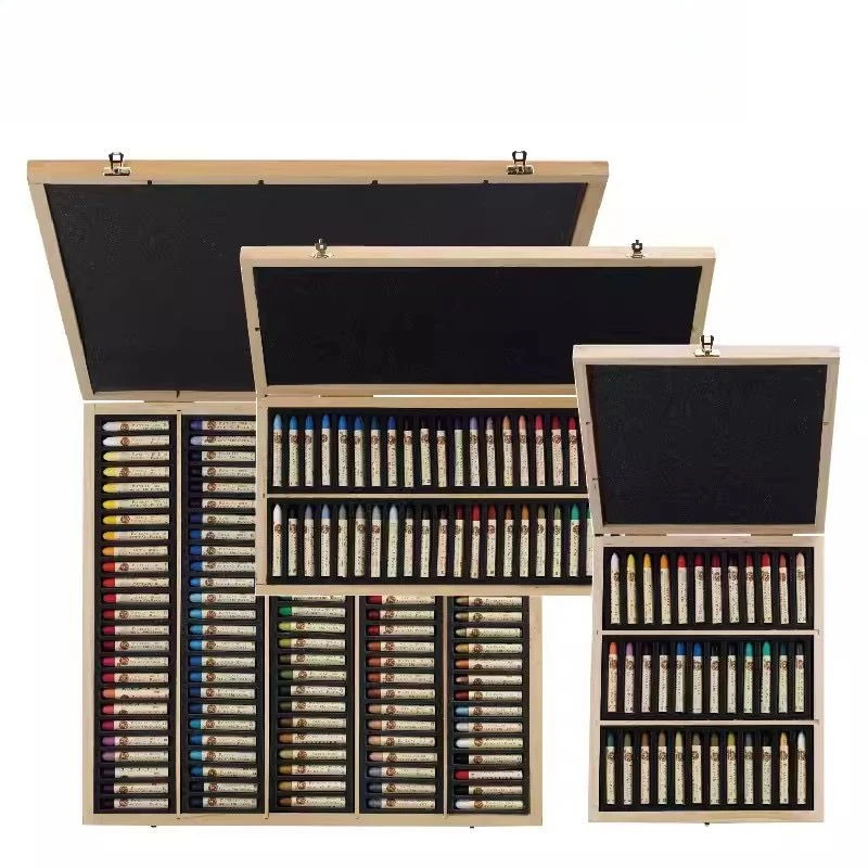 Oil Painting Stick Oil Pastel 120 Color Oil Painting Stick Wooden Box Set