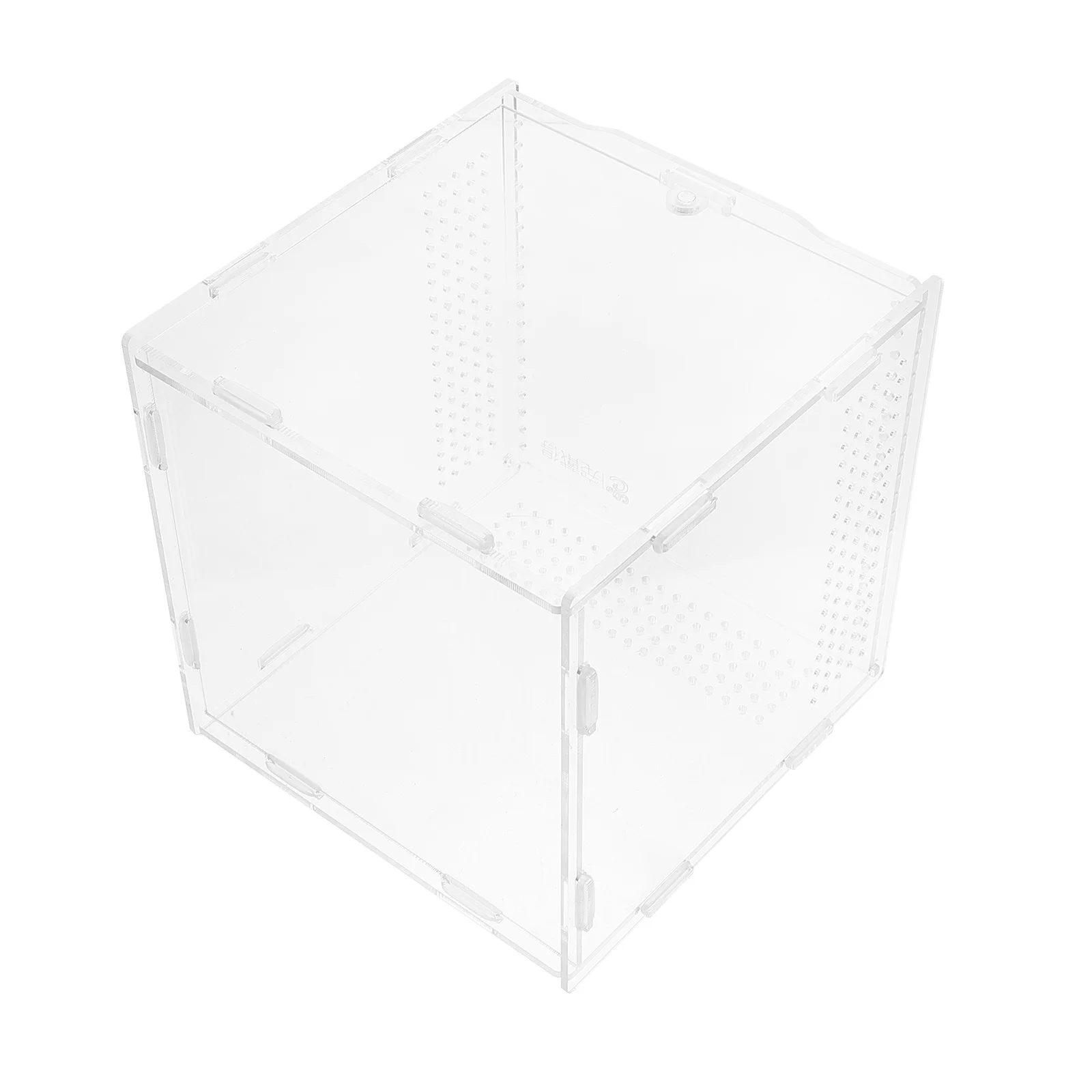 

1pc Acrylic Tree Climbing Box Transparent Reptile Breeding Container Durable Ventilated Habitat Case For Gecko Snake Spider