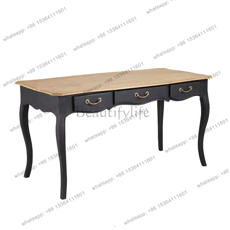 

yj5 French black desk small apartment home integrated computer desk
