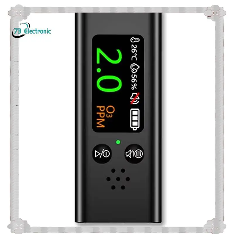 24-Hour Delivery Air Quality Detector O3 Gas/Temperature Humidity Tester Household USB Charging O3 Monitor