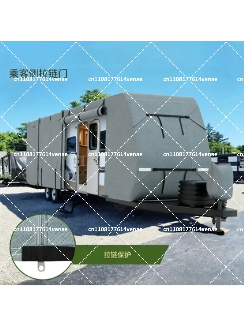 Waterproof Camping RV Cover for Touring Car Trailer Sunroof Convertible Hardtop