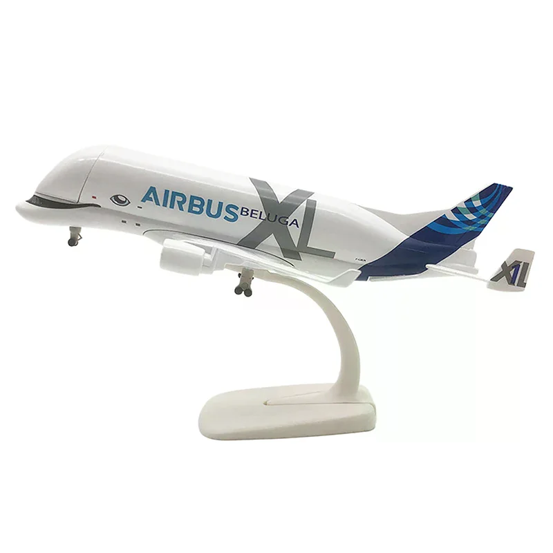 

Airlines Airplane Aircraft A300-600 Toy White Alloy 20cm Casting Beluga Model Whale Transport