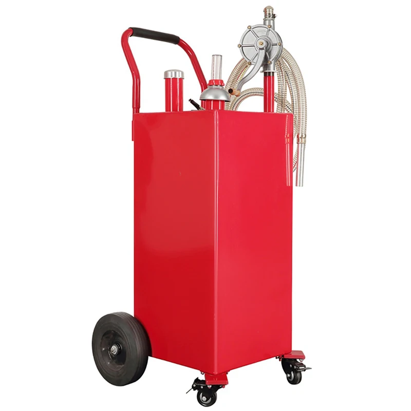 

JGC30 universal wheel (1.2) Oil Storage Tank on 4 Wheels, with Manuel Transithfer Pump, Gasoline Diesel Fuel Container for Cars,