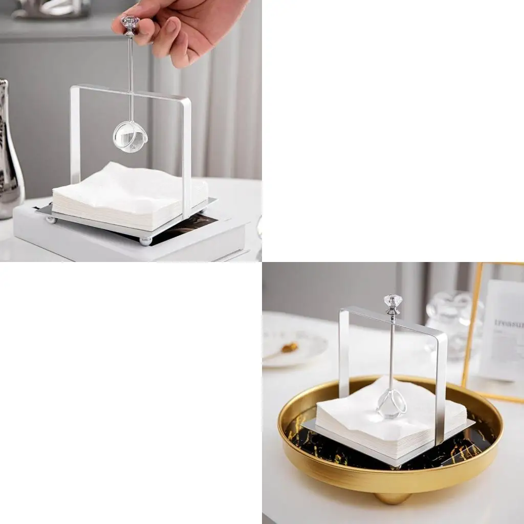 

Wrought Iron Crystal Ball Tissue Box Desktop Home Ornaments Room Tissue Box