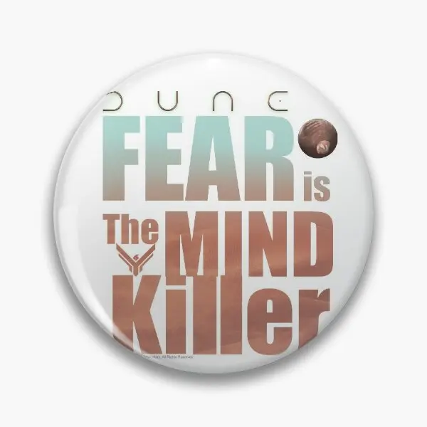 Dune 2020 Fear Is The Mind Killer  Soft Button Pin Cute Women Brooch Badge Lover Cartoon Clothes Gift Funny Metal Creative