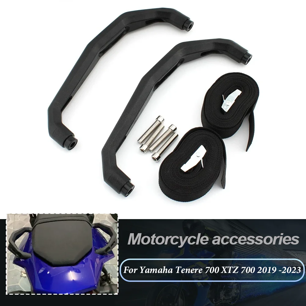 Rear Passenger Grab Handle Seat Side Hand Rail Tail Armrest Grab Bar For Yamaha Tenere 700 XTZ 700 2019-2023 Parts Durable