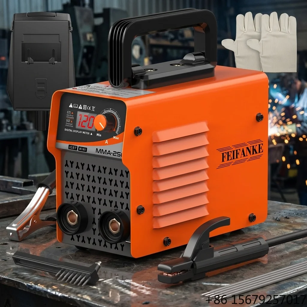 FEIFANKE MMA-250 Portable Ultra-Light IGBT Inverter Stick Welder 110V 250A DC Arc Welding Machine Hot Start Anti-Stick