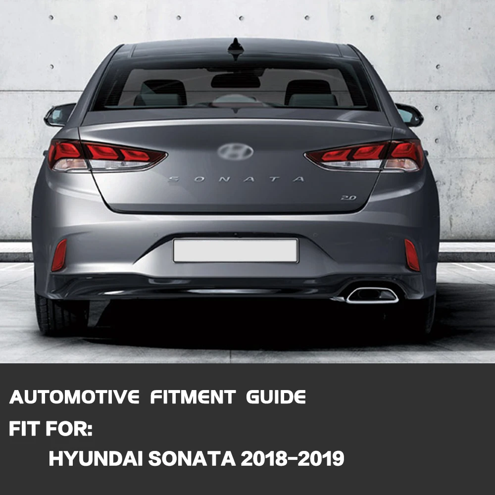 مصباح خلفي من الجانب الأيسر/الأيمن لسيارة Hyundai Sonata 2018-2019 مصباح مكبح خلفي خلفي مع