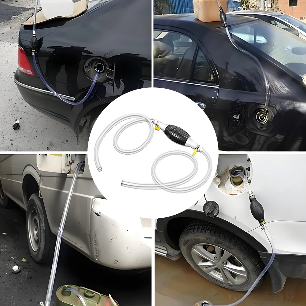 Portable Manual Gas Oil Pump with Hose Oil Water Transfer Pump High Flow Siphon Hand Pump Fit for Fuel Petrol Diesel Gasoline view 4