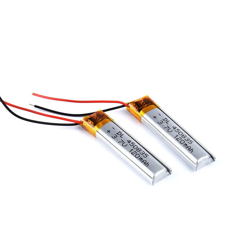 450835 bateria litowo-polimerowa 3.7V 120mAh bezprzewodowy zestaw słuchawkowy Bluetooth punkt długopis czytający pióro laserowe bateria litowa z