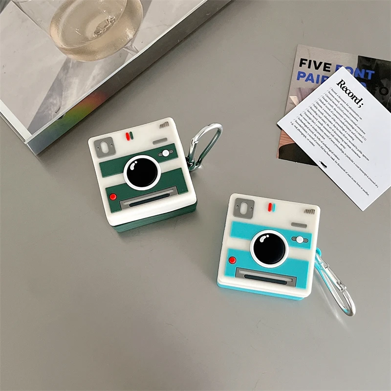 Cute Case For Samsung Galaxy Buds2 pro/Buds pro/Buds 2/Buds Live Cartoon Camera game earphone Cover with Hook for Buds 2 Pro