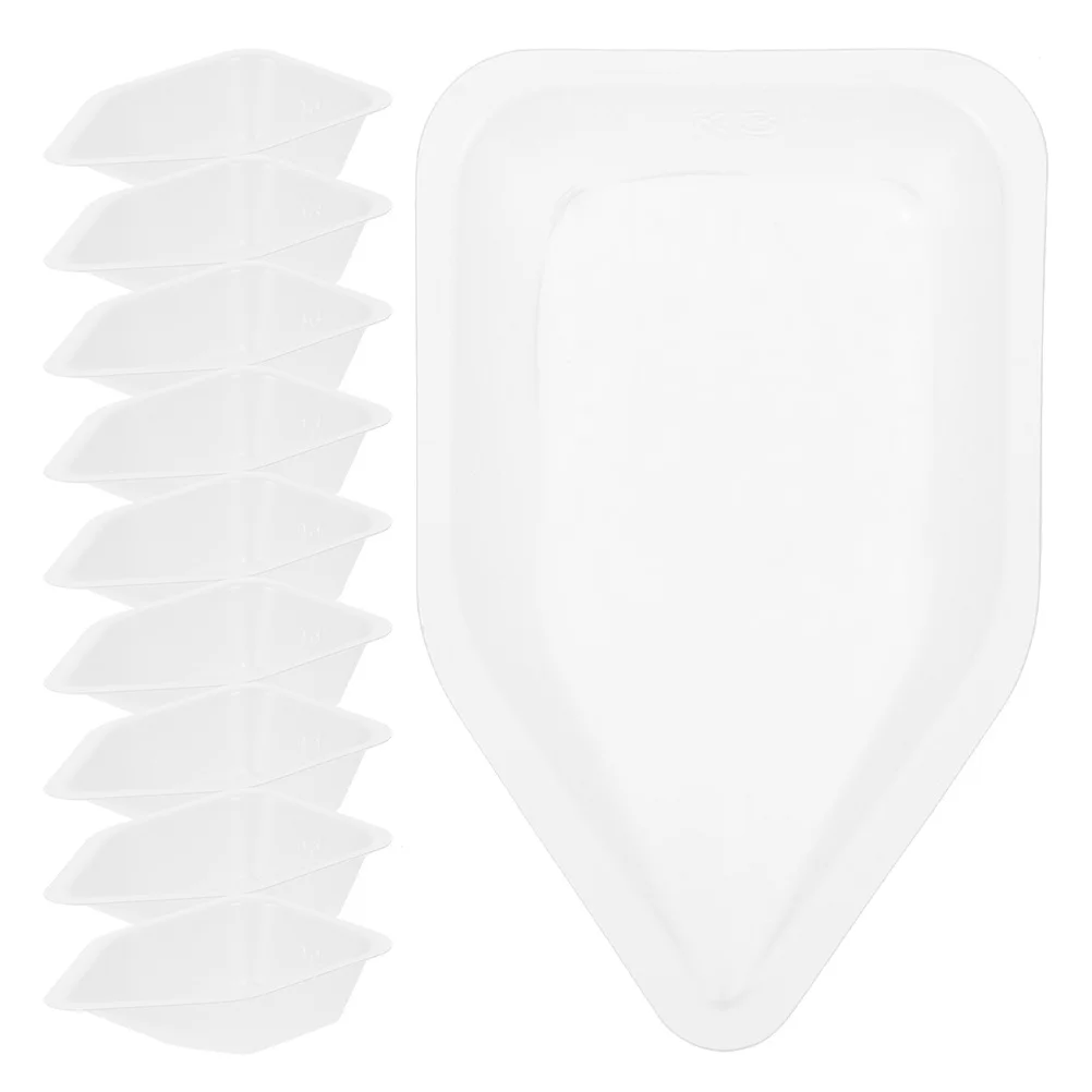 

10Pcs Weighing Dishes Plastic Boats 70ml Kitchen Food Scale Lab Measuring Trays Food Scale Container Replacement Medium