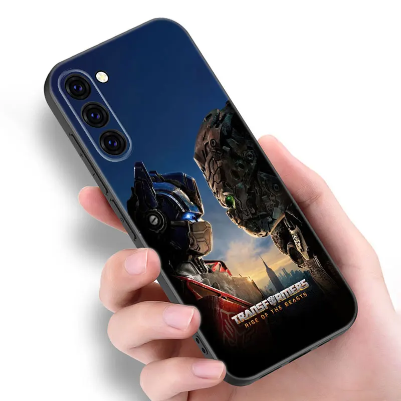 T-Transformerss Optimus Prime Black Phone Case For Samsung Galaxy S20 S23 FE S21 S22 S24 Ultra S10 Lite S8 S9 Plus S7 Edge