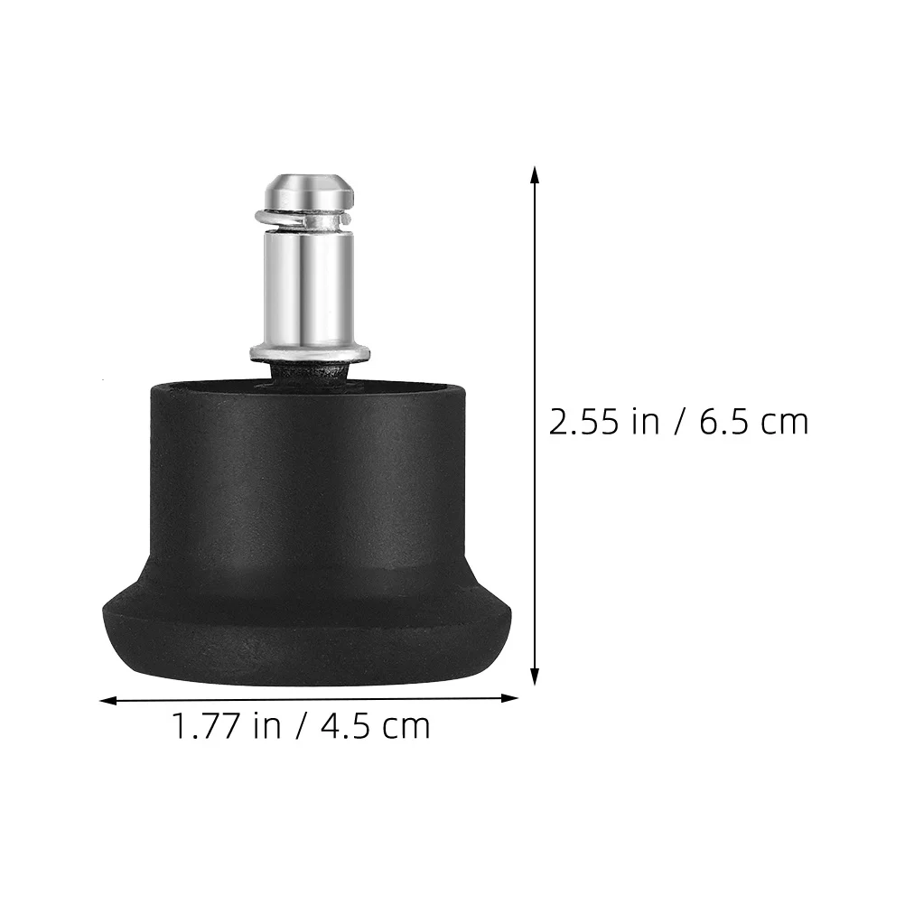 6Pcs Durable Office Chair Wheel Replacement Floor Protectors Non-Slip Furniture Feet Heavy Duty Casters for Carpet Hardwood