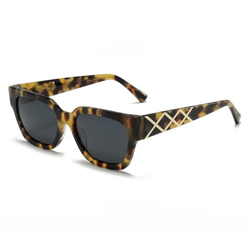 

New Large Frame Polarized Sunglasses Women Classic Square High-quality Acetate UV400 Sun Glasses Men Support Prescription Lenses