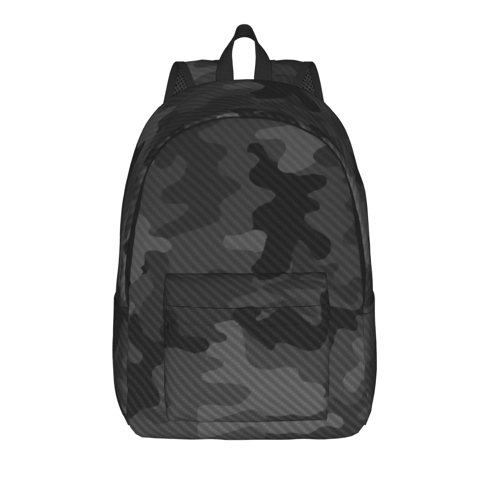 Carbon Camouflage Backpack for Men Women Cool High School Work Daypack Multicam Military Laptop Canvas Bags Gift