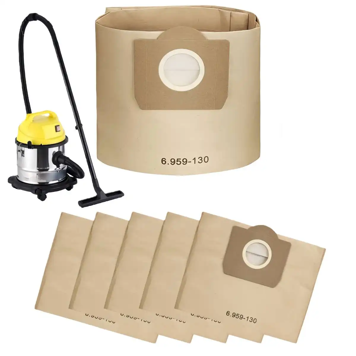 Vacuum Cleaner Bags for Karcher 6.959-130.0 WD3 MV3 WD3 Premium Wet & Dry Vacuum Cleaner, SE4001 MV1 A2204 A2656,Dust  Bag Parts