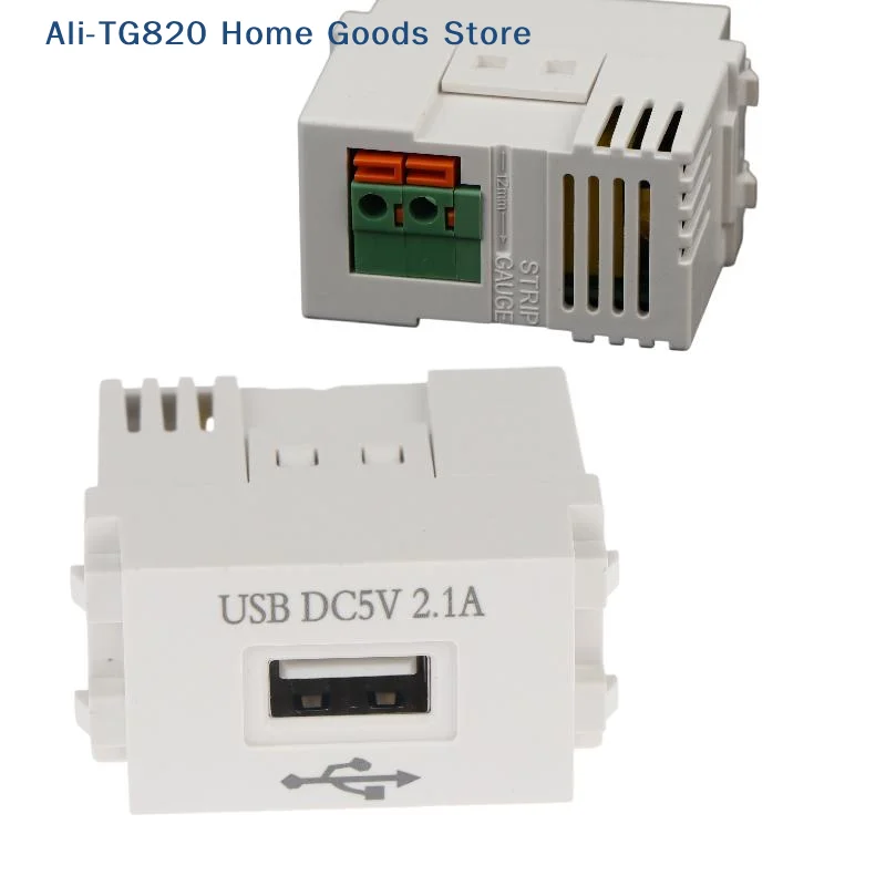 [TG820]1Pcs 220V Socket 5V2.1A Mobile Phone Charging Panel USB Power Module 5V Transformer Charging Power Switching Adapter