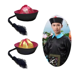 Chinese Qing Dynasty Style Hat for Cosplay and Historical Reenactment