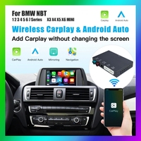 Wireless CarPlay Android Auto Decoder Box For BMW NBT F56 F26 F15 F16 F25 F01 F06 F07 F32 F33 F30 F31 F34 F80 F22 F20 2012-2016