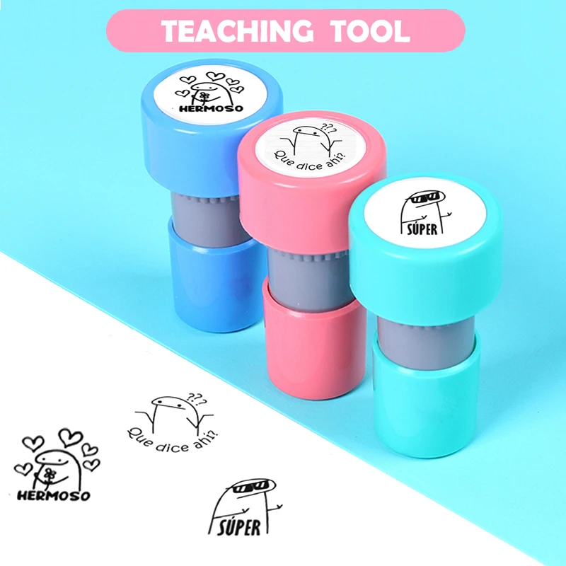 Encourage Stamp Teaching Tools For Kids Primary Student Kindergarden Motivation Gift French Praise Reward Stamps Self-inking