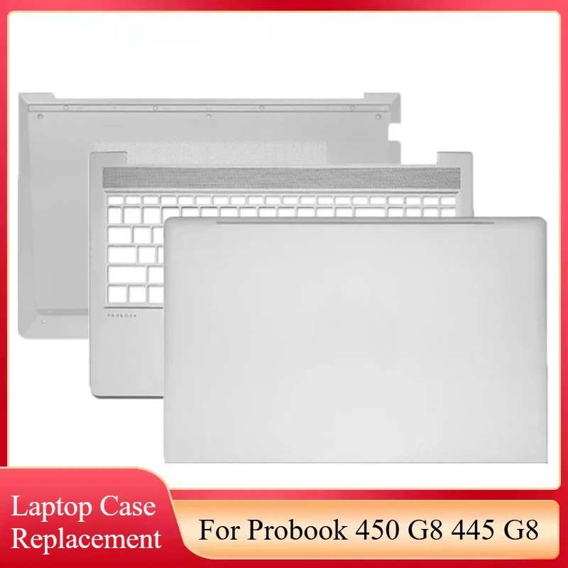 

Original New Cover For Probook 450 G8 445 G8 Laptop LCD Back Cover Top Housing Case Upper Palmrest Bottom Base Case Silver Shell
