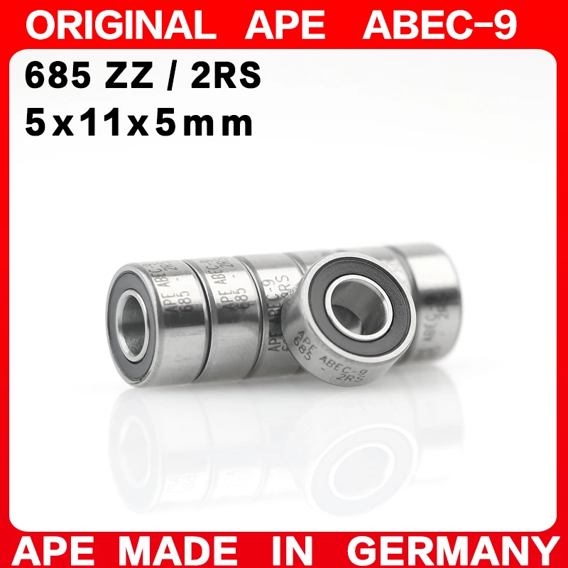10-200PCS Germany ABEC-9 Bearing 685 685RS ZZ 2RS 5x11x5 mm 685-2RS 685ZZ Z  RS LB LU - 2Z Miniature Precision Ball Bearings